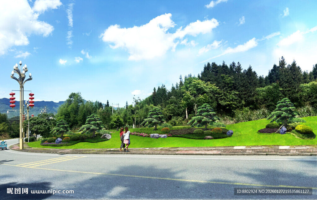 道路景观改造设计效果图