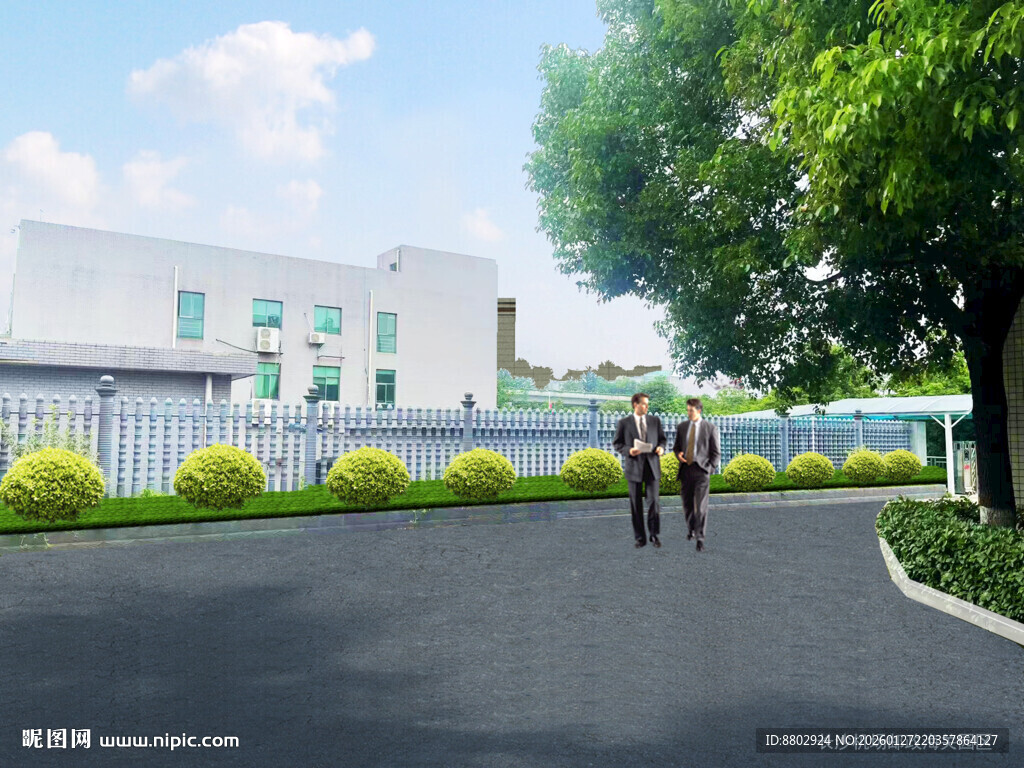 厂区绿化改造效果图