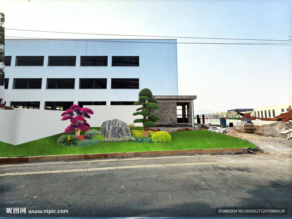 厂区绿化设计效果图