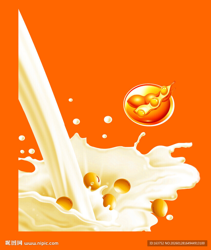 牛奶飞溅与坚果的美味瞬间