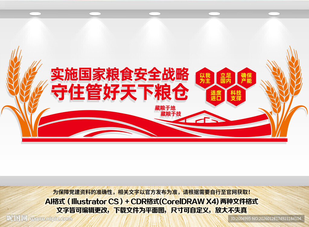 国家粮食安全战略文化墙