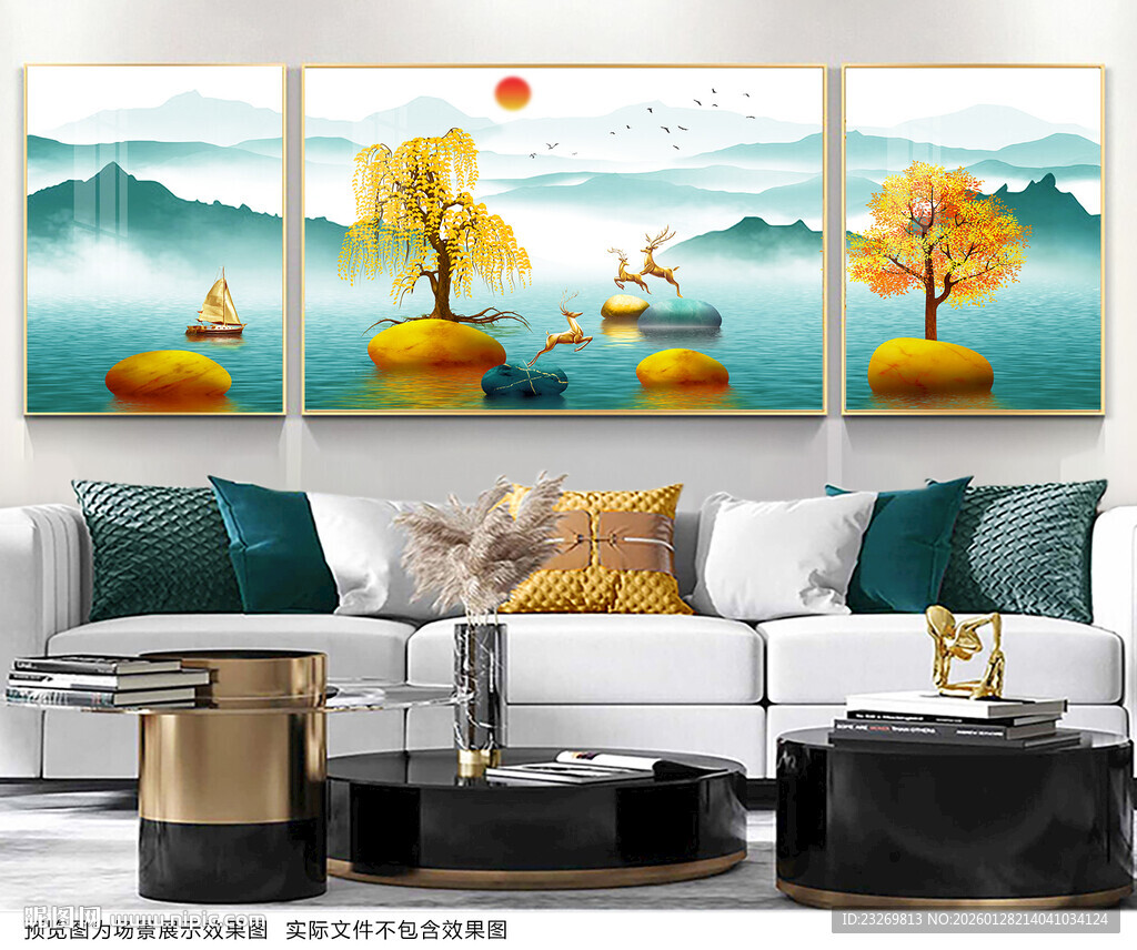 中式客厅装饰画