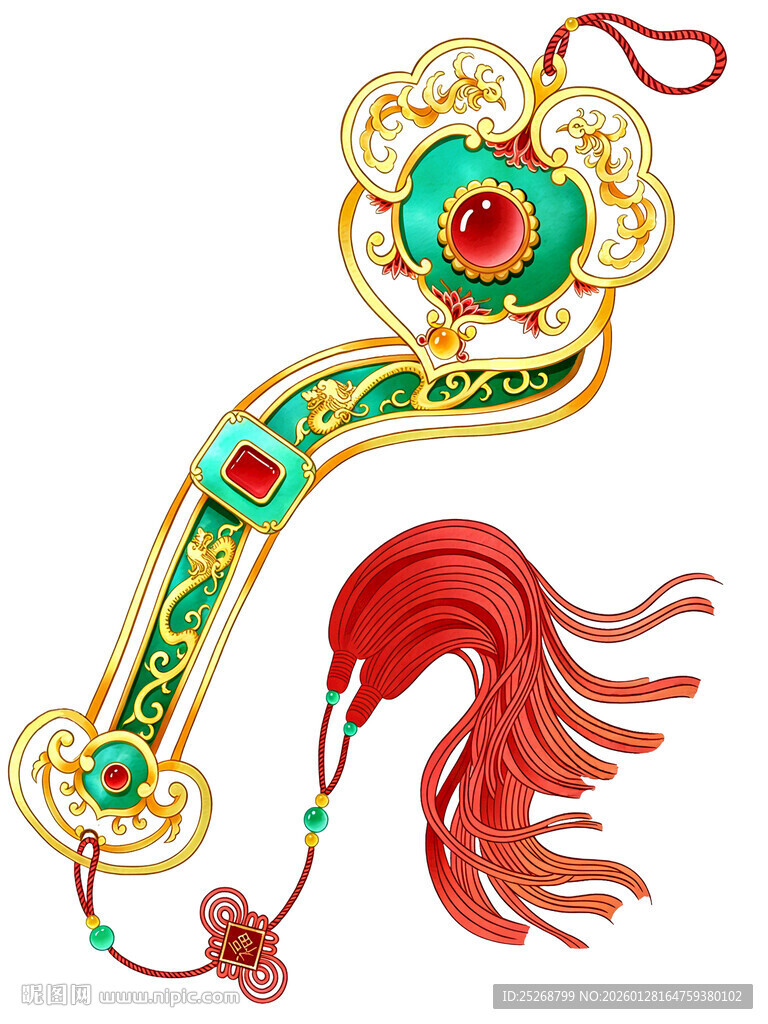 精美中式如意挂件