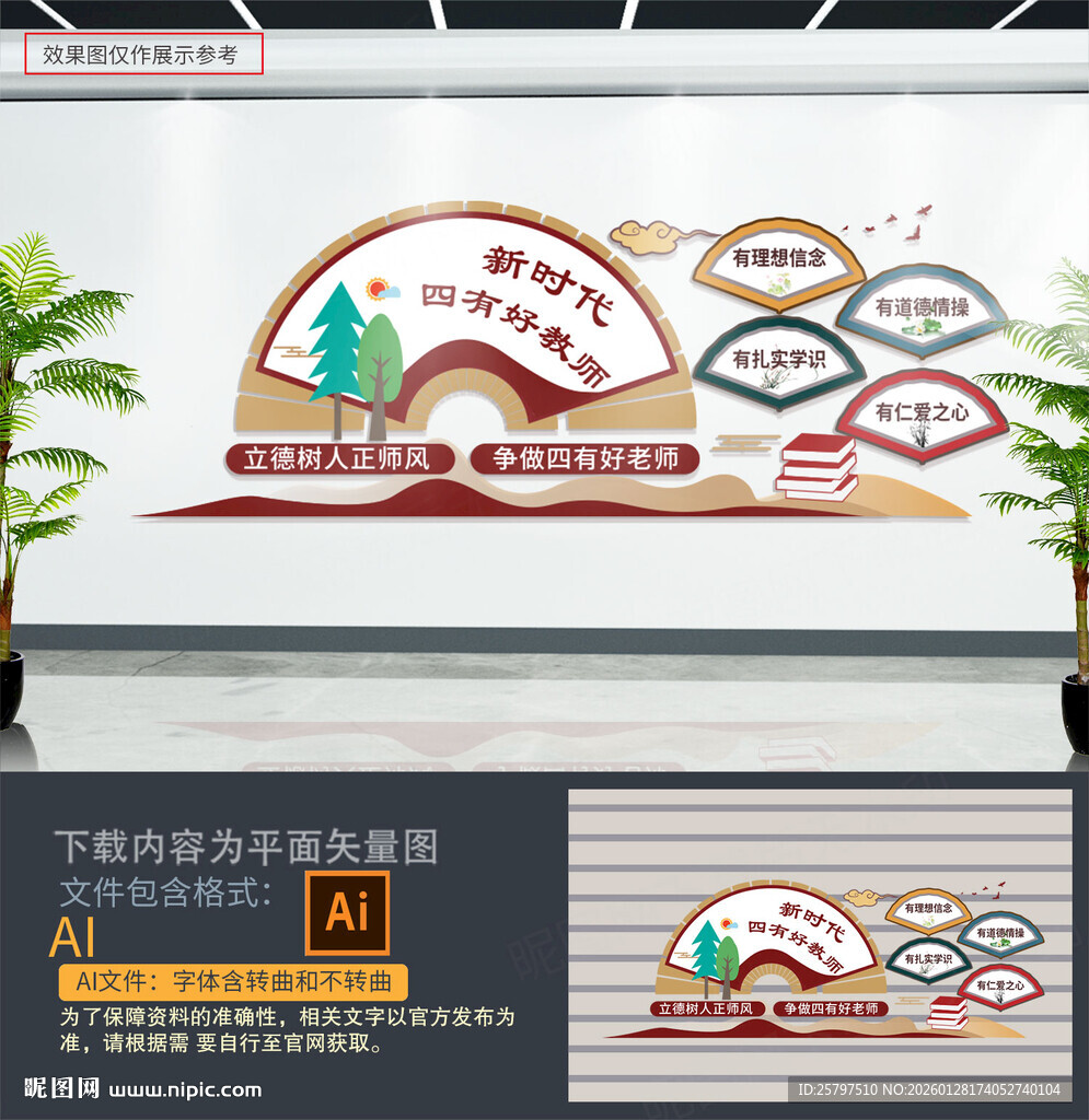 四有教师文化墙