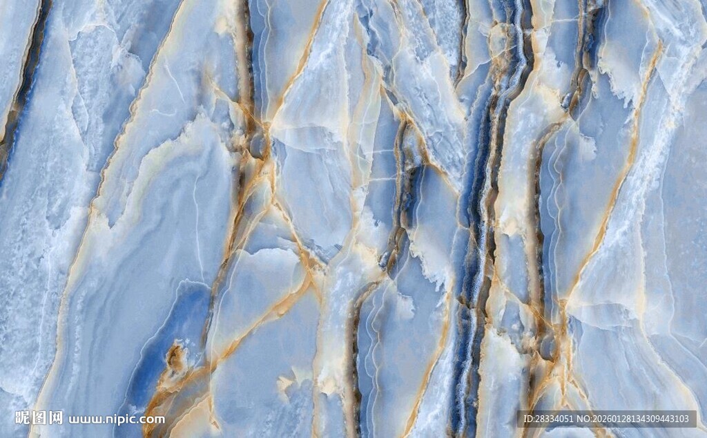 蓝色纹理大理石图案