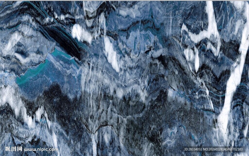 蓝白色大理石石纹