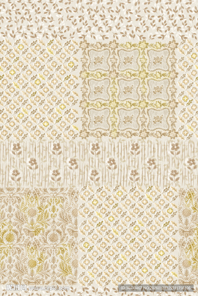 几何图案拼接背景纹理