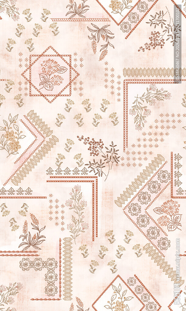 复古几何图案装饰纹理