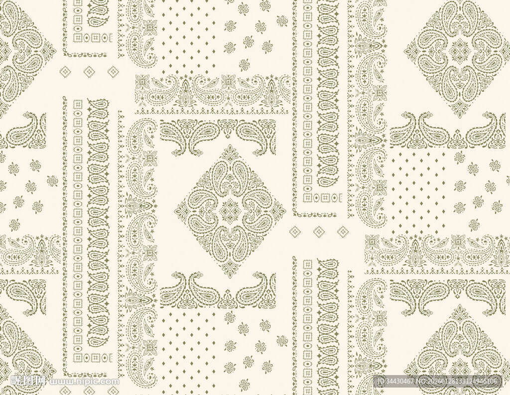 复古几何图案纹理背景