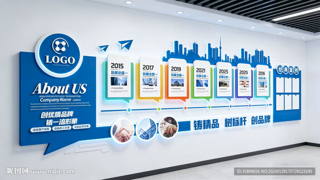 科技企业文化墙