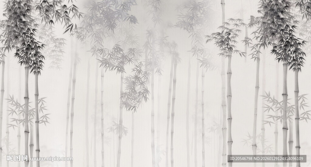 水墨竹子