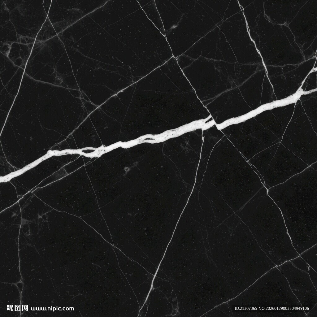黑色大理石纹理特写