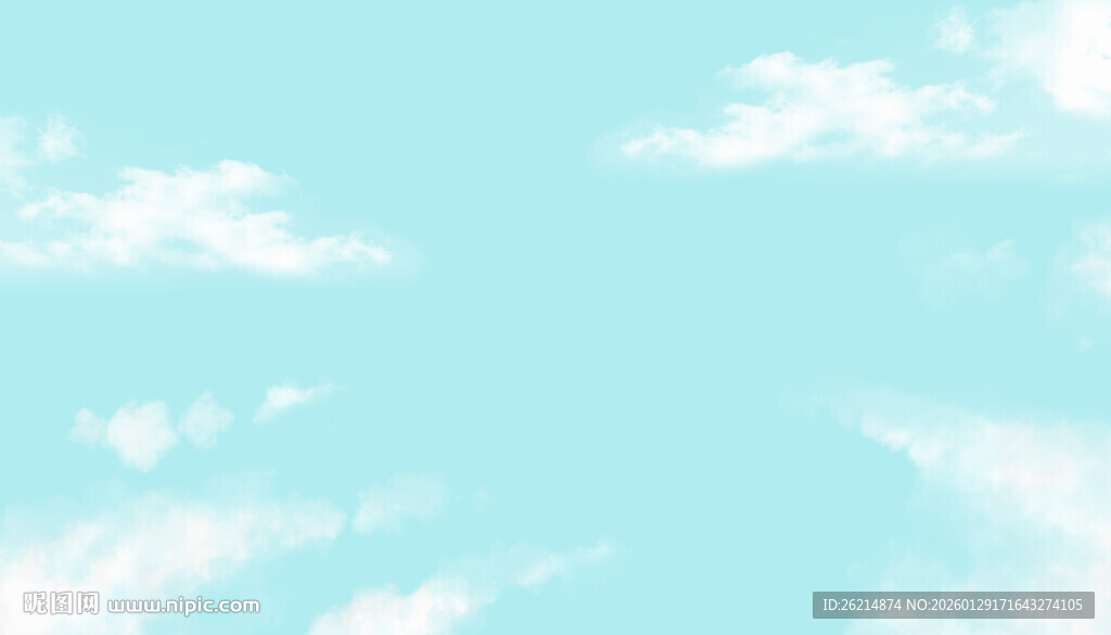 蓝天白云背景图