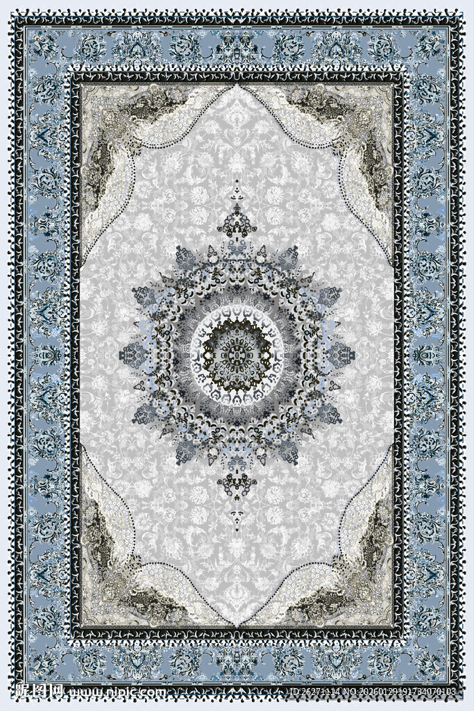 精美几何图案装饰地毯