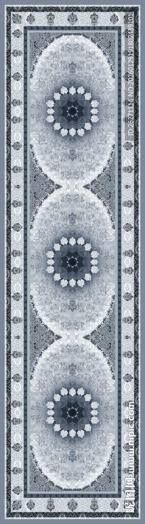 几何图案地毯设计图