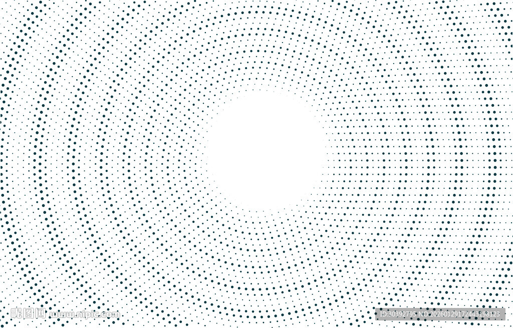 渐变圆点环形铝板图案