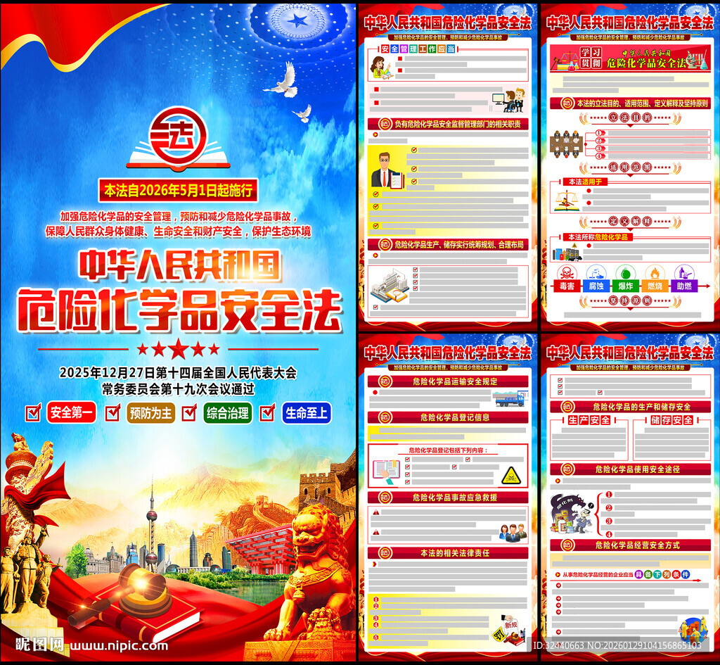 危险化学品安全法宣传栏