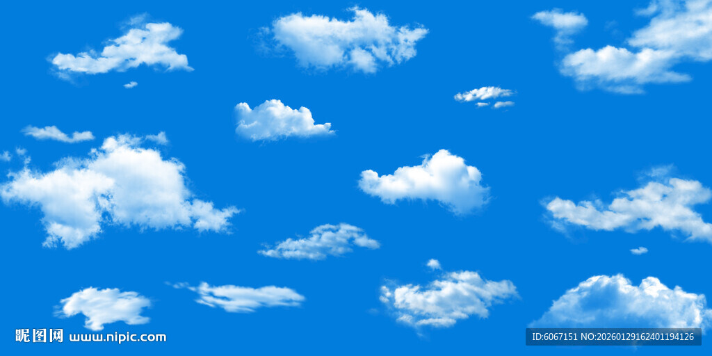 蓝天白云背景图