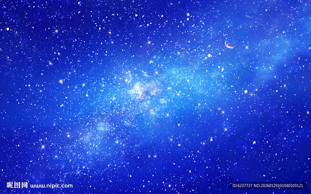 蓝色星空天花软膜