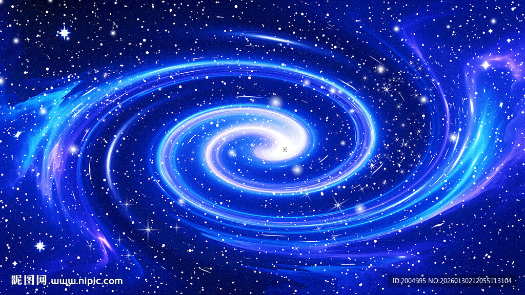 蓝色星空高清图