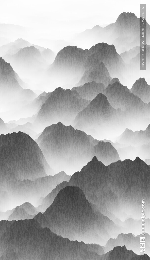 水墨群山