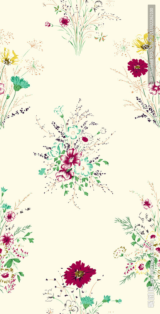 花卉图案  清新雅致