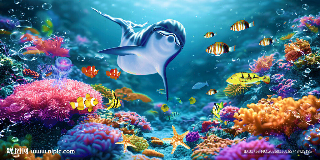 海洋海底世界背景图