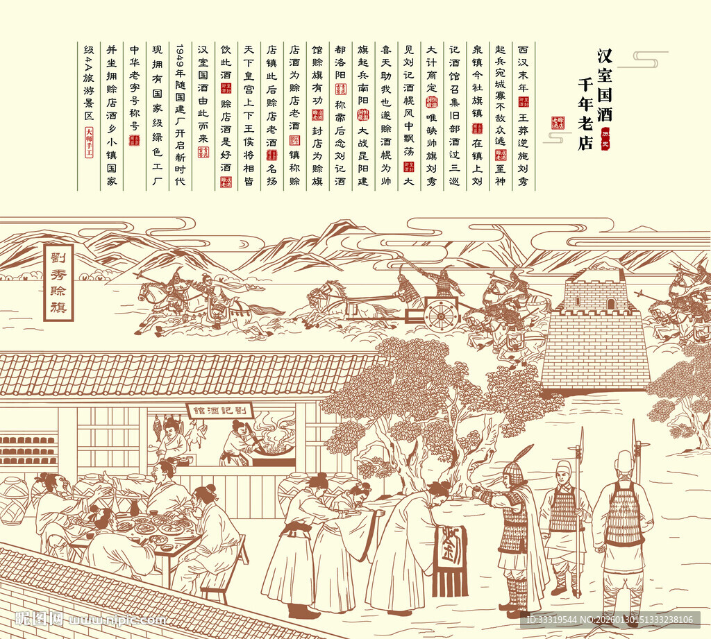 古代市井生活场景图