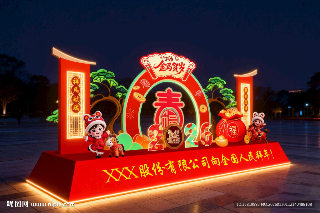 2026喜庆春节主题花灯造型