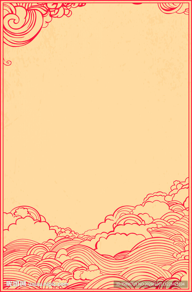 中式古典边框背景图