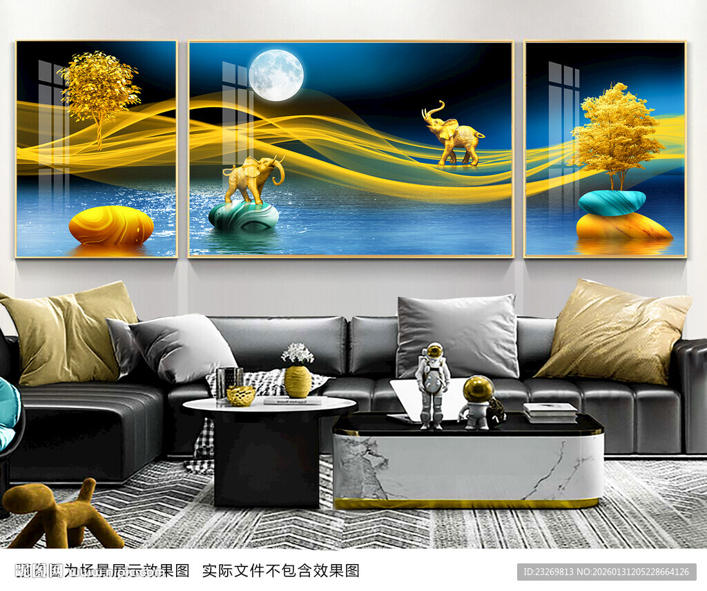 沙发背景装饰画