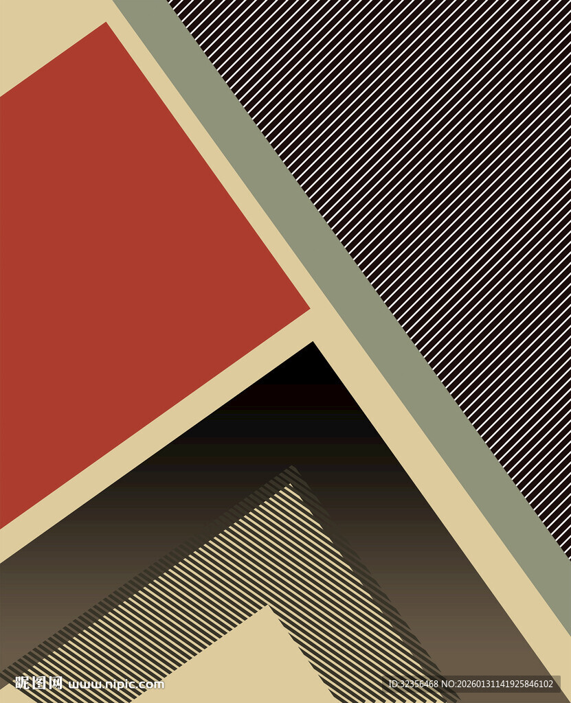 几何色块拼接抽象背景图