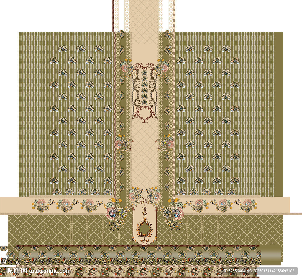 中式传统建筑装饰图案