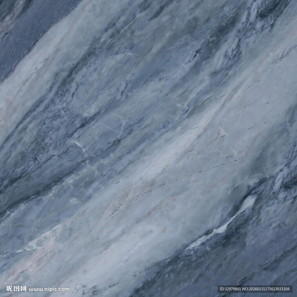 蓝色 奢华新传石纹 奢雅大图 