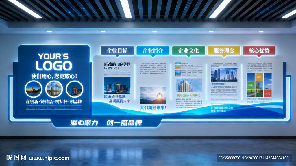 科技企业文化墙