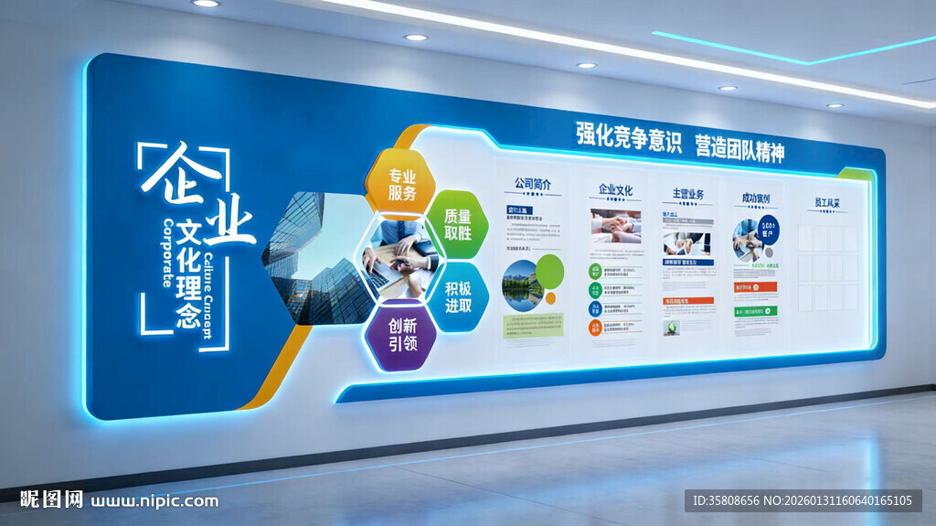 科技企业文化墙