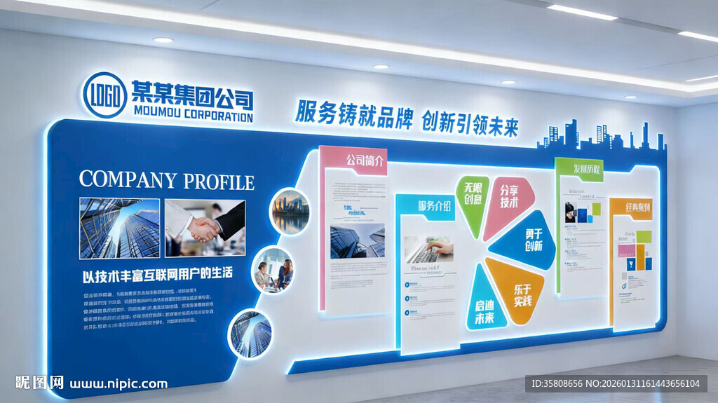 科技企业文化墙