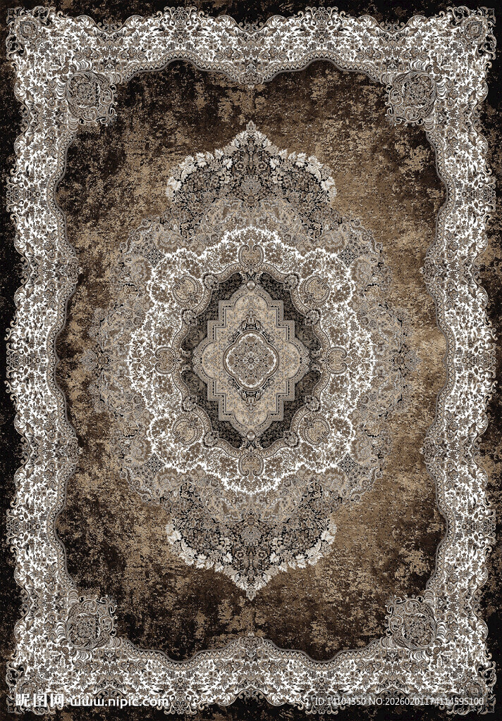 抽象对称花纹图案