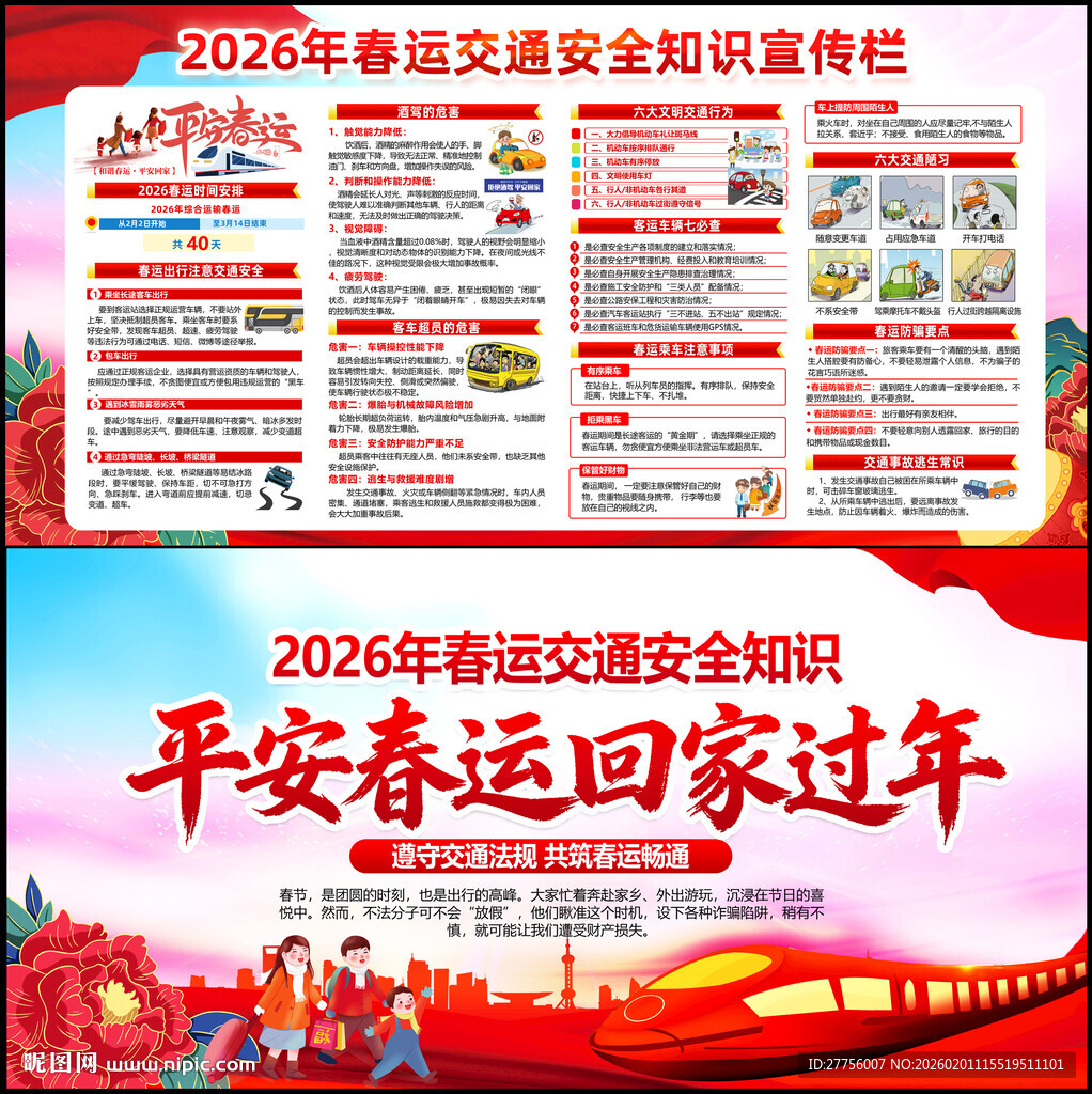 2026年春运安全宣传栏