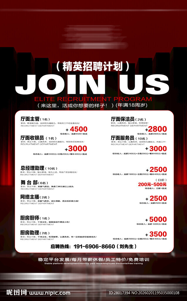 招聘海报