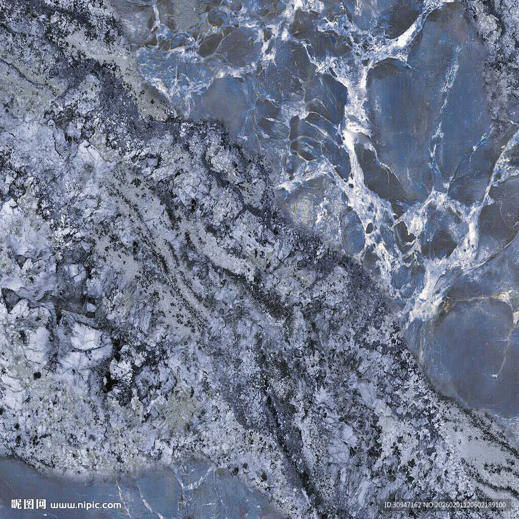 蓝色 轻奢简约石纹 高清新图 