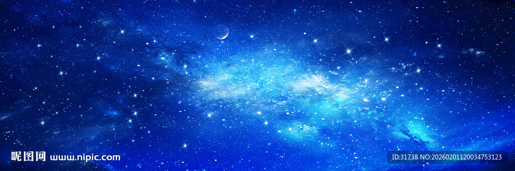 巨幅宇宙星空背景图灯箱