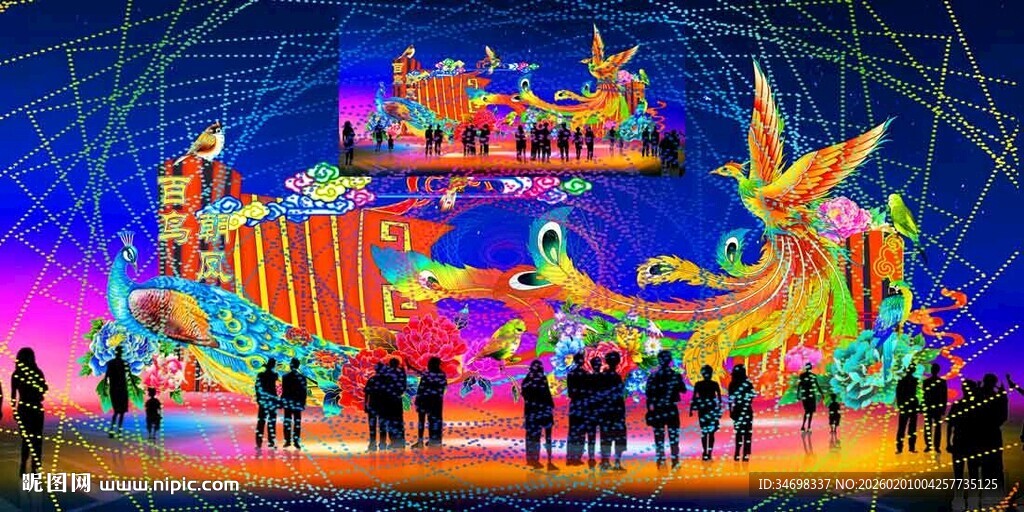 绚丽彩灯展 梦幻视觉盛宴