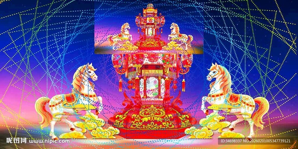 华丽走马灯 双马相伴造型