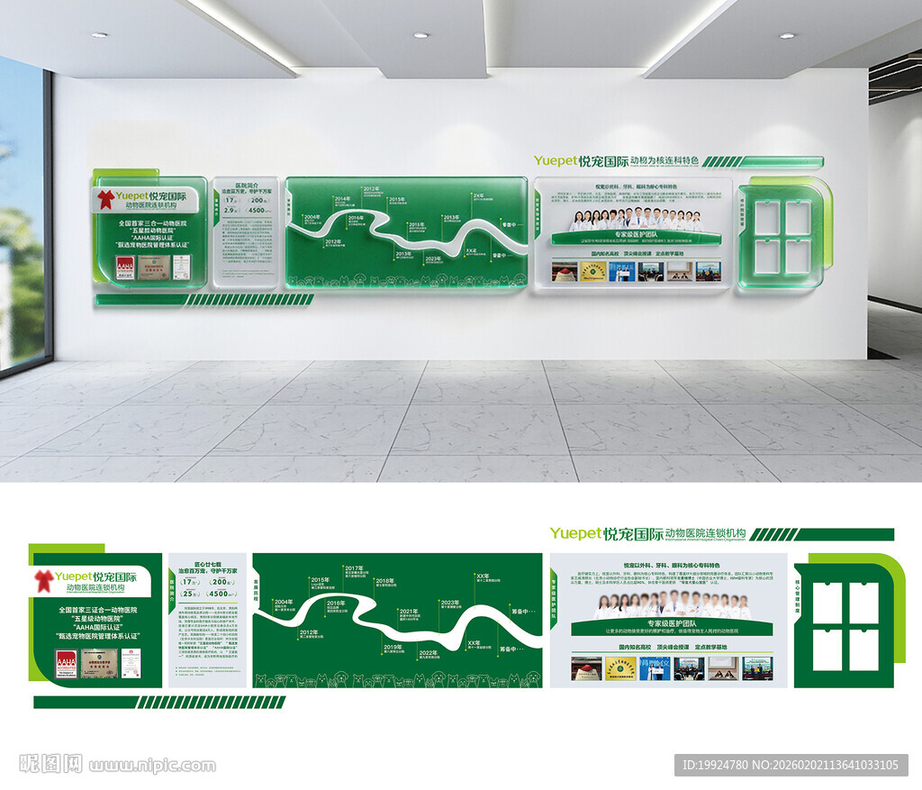 宠物医院企业文化墙