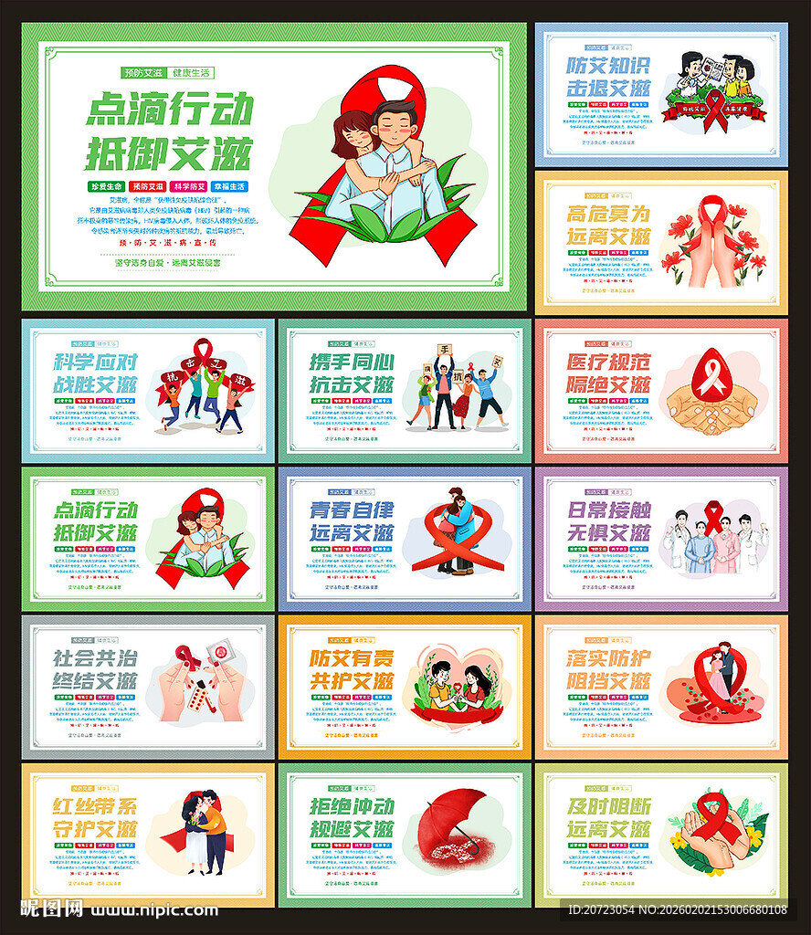 预防艾滋病展板