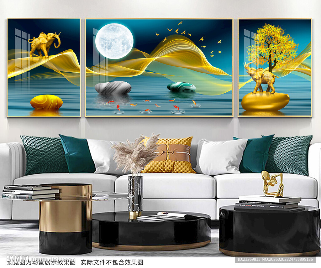 客厅三联装饰画