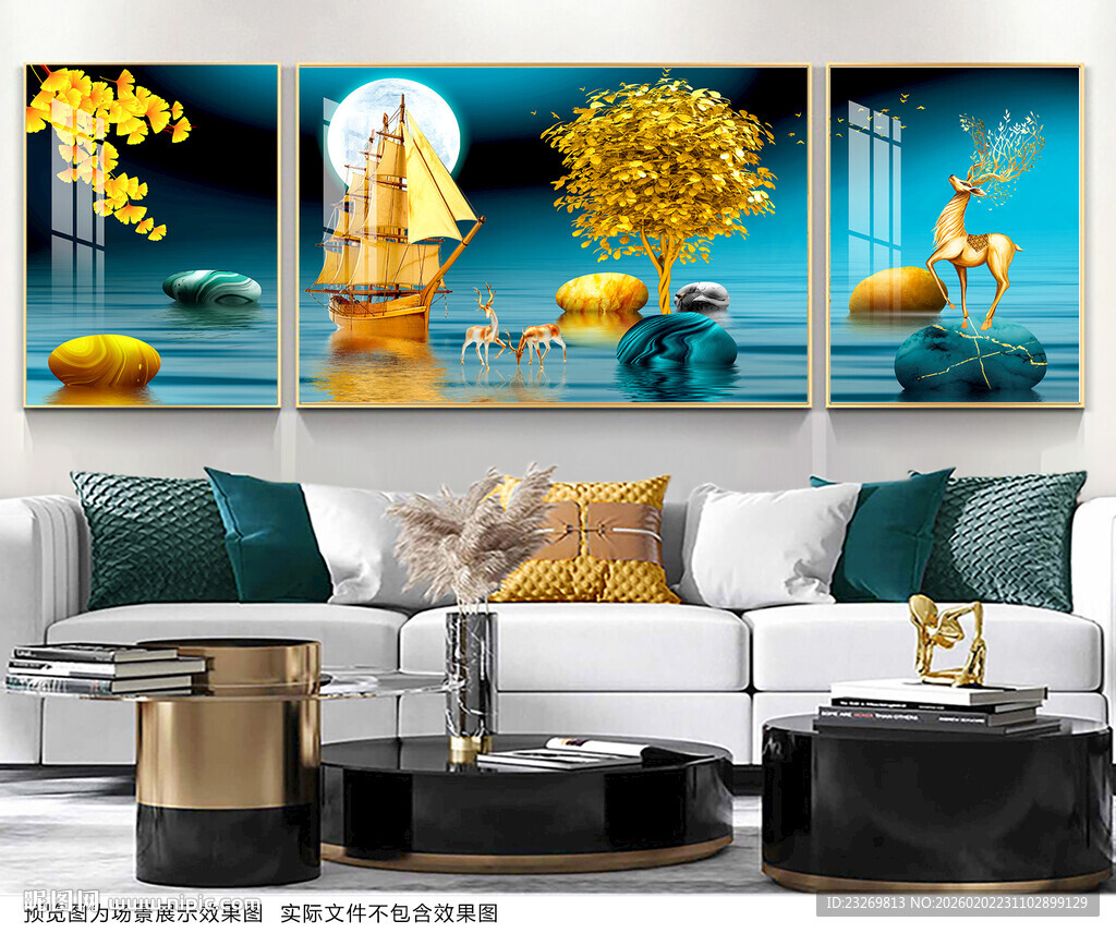 现代客厅装饰画