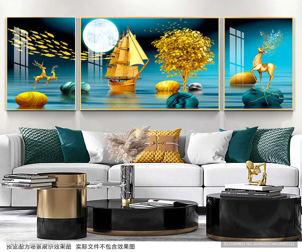 现代客厅装饰画