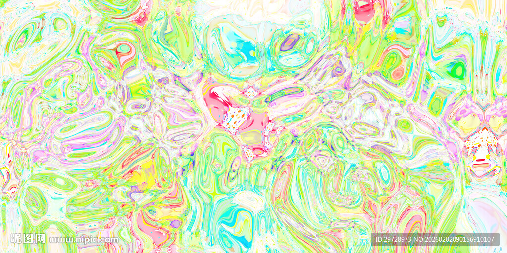 抽象多彩清新流体肌理纹